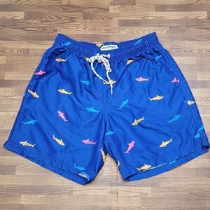 MaaMgic Shark Print Swim Trunks Size Medium